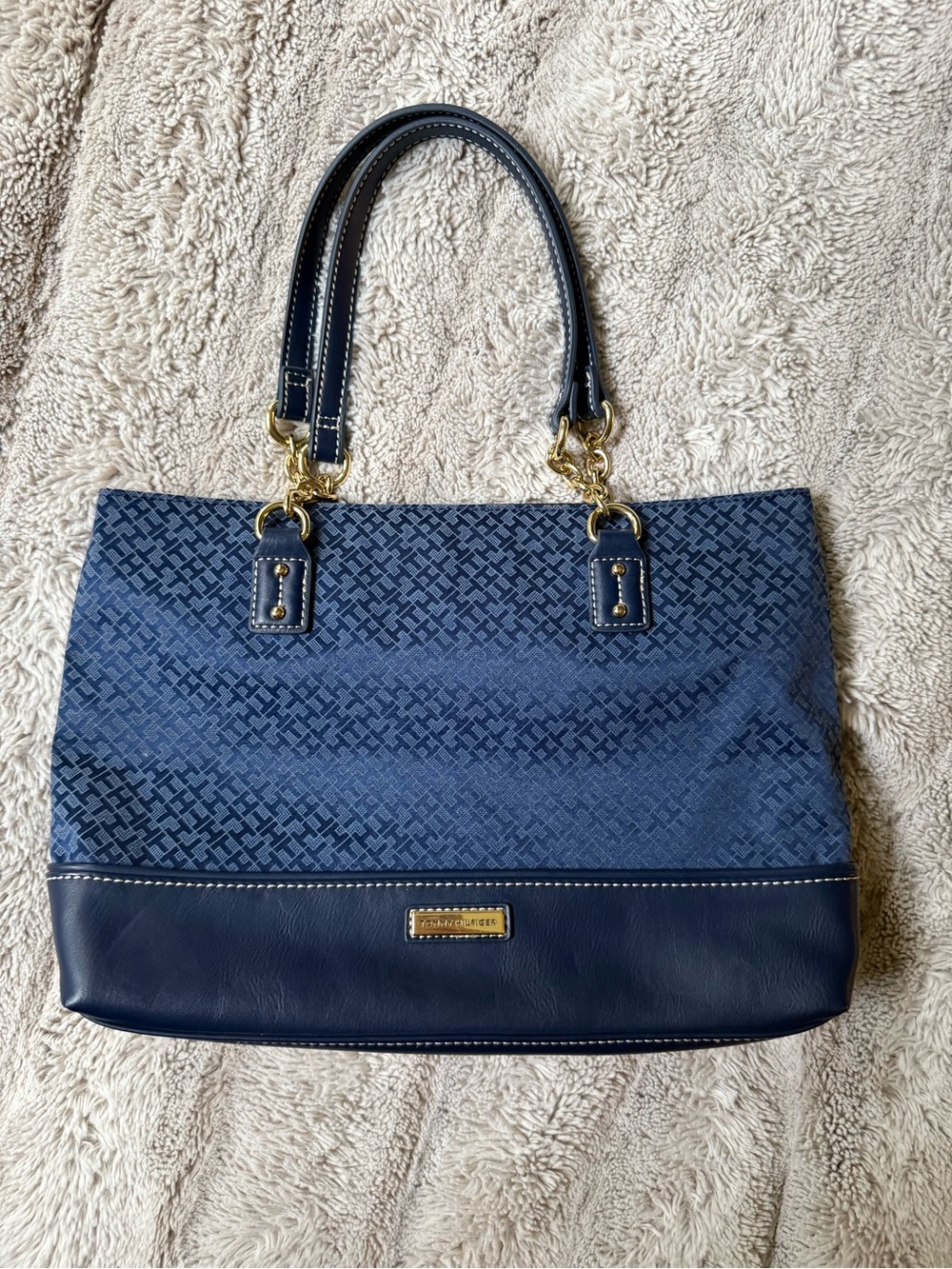 Tommy Hilfiger Blue Tote Bag